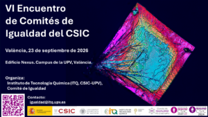 Cartel del VI Encuentro de Comités de Igualdad del CSIC